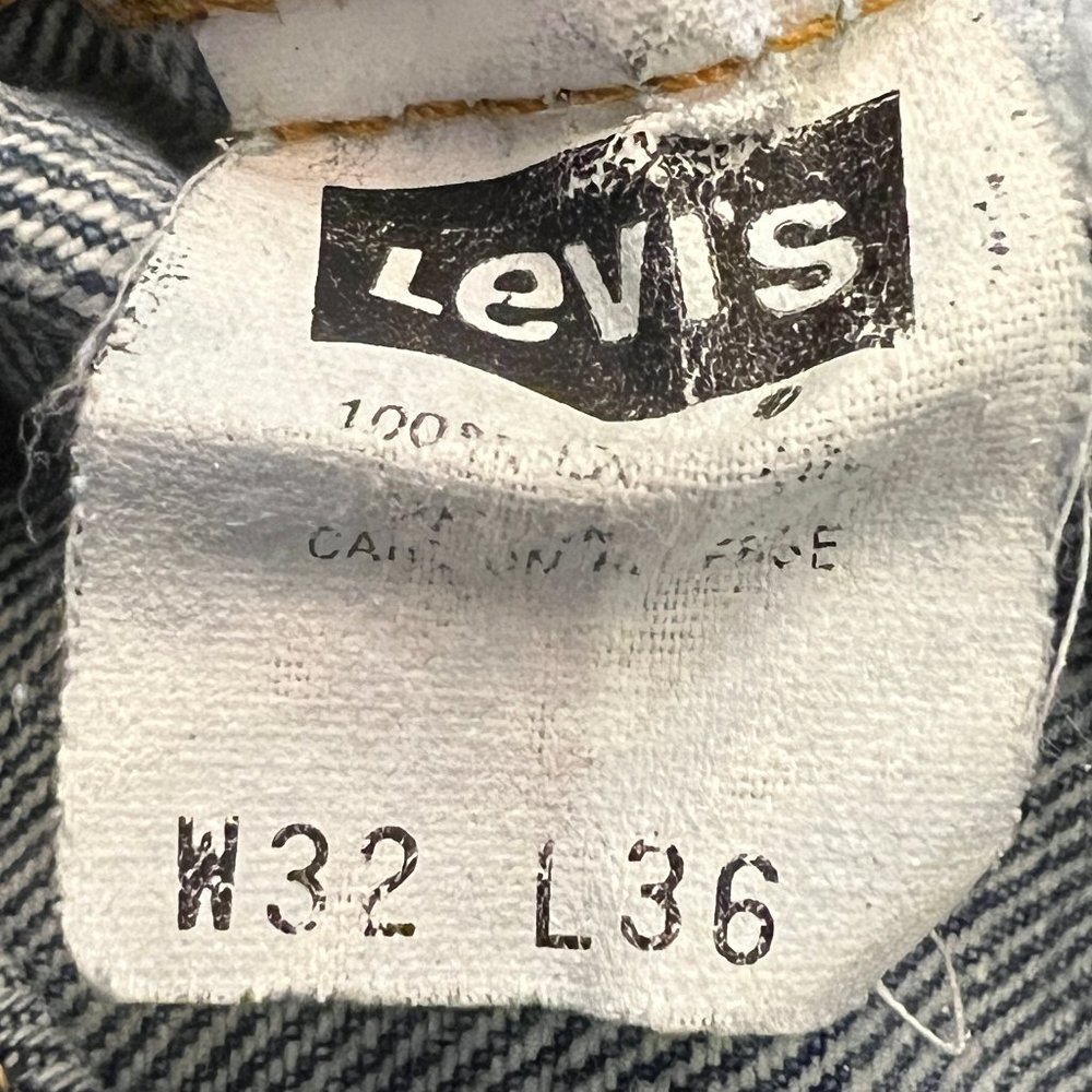 LEVI 'S 550 Vintage Denim 100% Cotton High Waist Jeans Size 32 - Picture 5 of 7